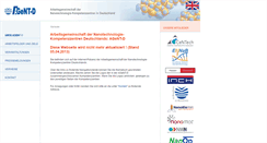 Desktop Screenshot of ag-nano.de